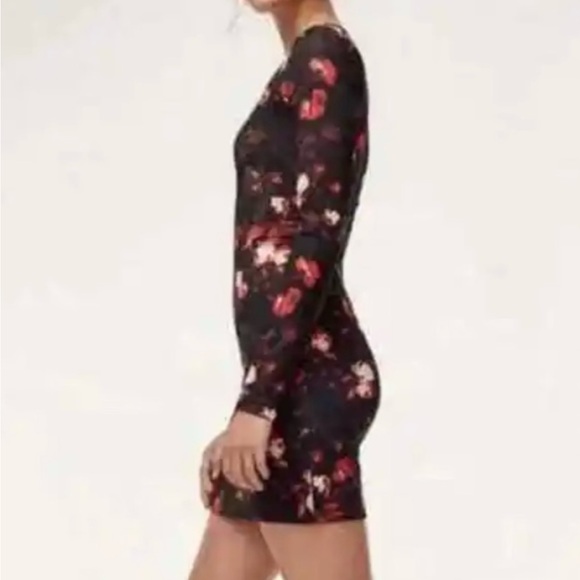 Aritzia Wilfred bodycon floral dress size S - Picture 4 of 4